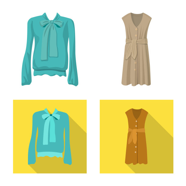 设计女人和服装符号图片下载