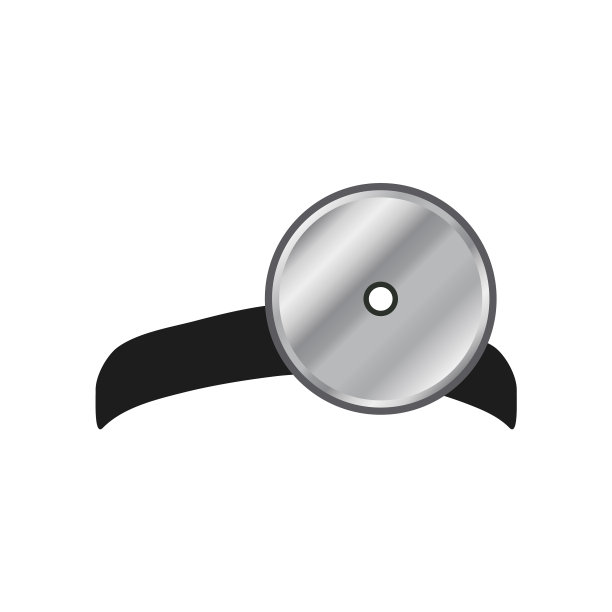 头镜医生图标上的白色背景图片下载