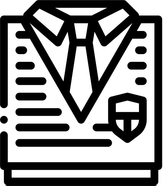 学院制服概念图标轮廓图片下载