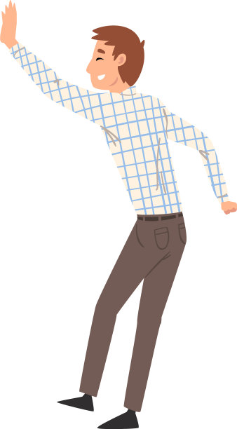 微笑的男人给男人击掌问候伙伴图片下载