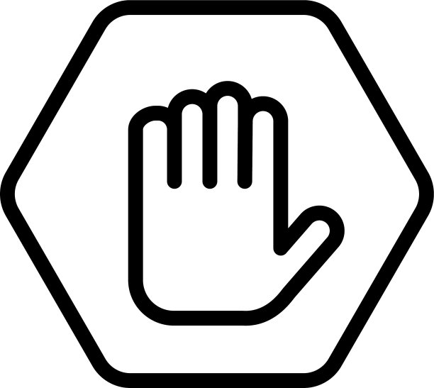 独立停车路标图标线条设计图片下载