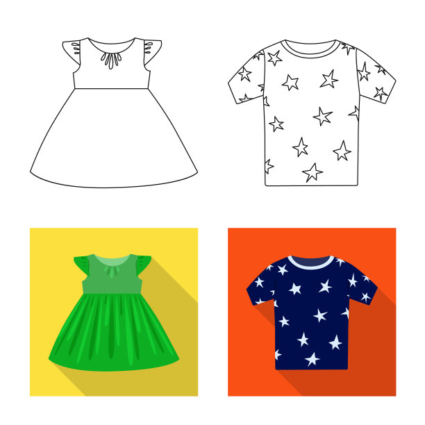 孤立对象时尚和服装标志图片下载