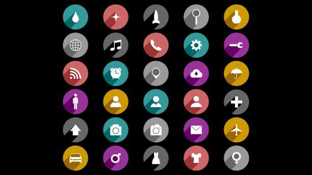 平的图标设计图片下载