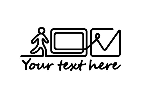 电子登记电脑人走路图片下载