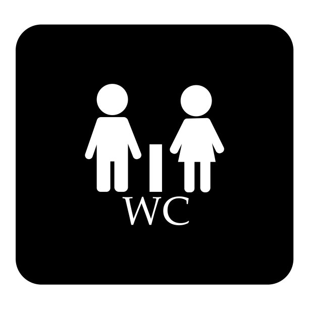 厕所门牌图标标志男女厕所图片下载