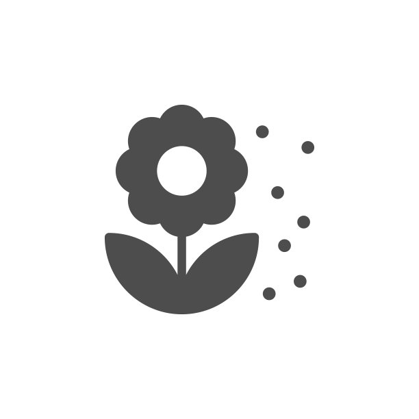 鲜花盛开图标和绽放符号图片下载