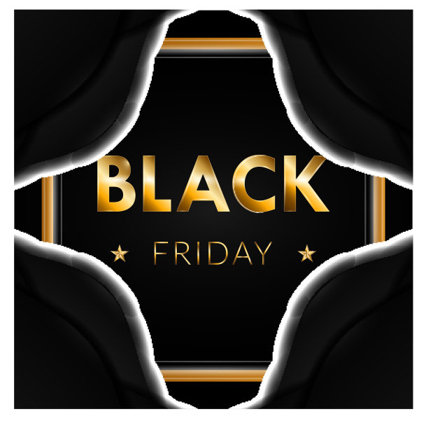 优雅的黑色星期五海报图片下载