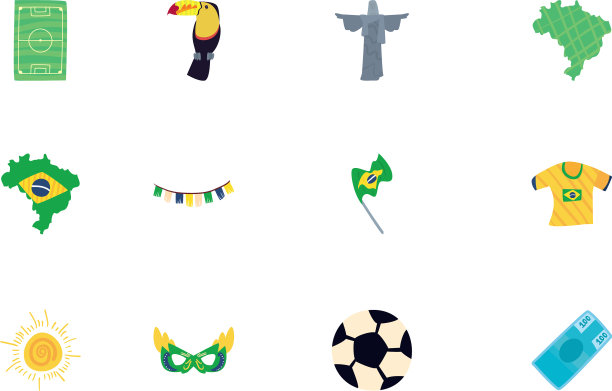 设置图标里约热内卢de janeiro嘉年华白色图片下载