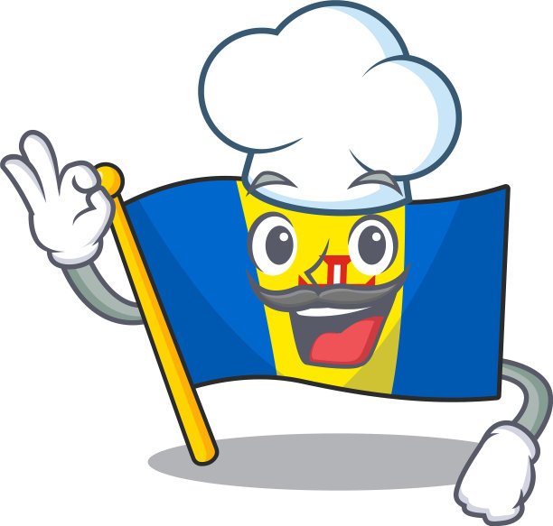 快乐厨师旗马德拉卡通人物图片下载