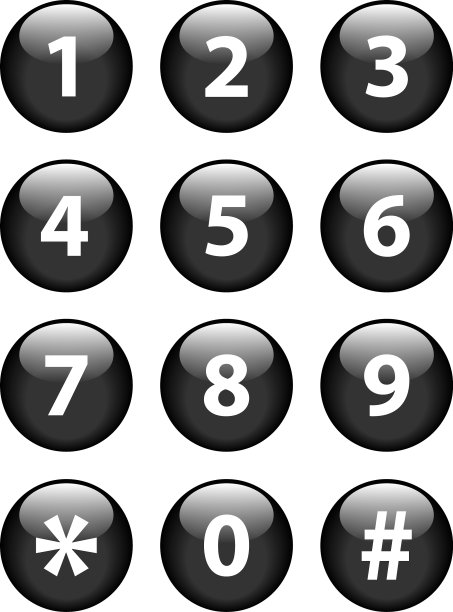 数字设定圈光亮按钮图片下载