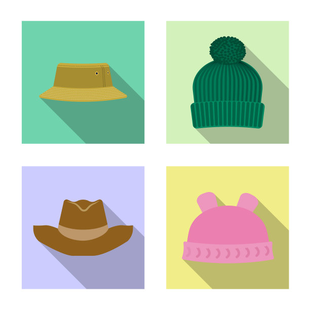 设计帽子和帽子符号图片下载