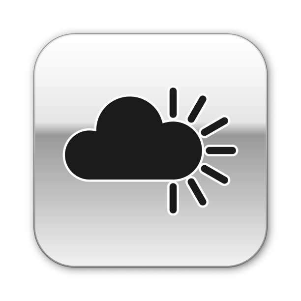 黑色多云图标孤立在白色背景图片下载