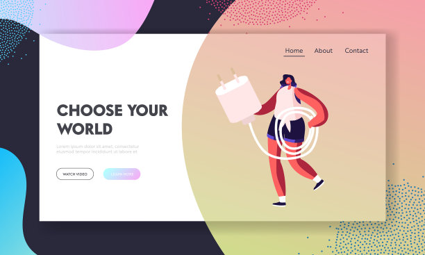 拿着智能手机适配器有线网站的女人图片下载