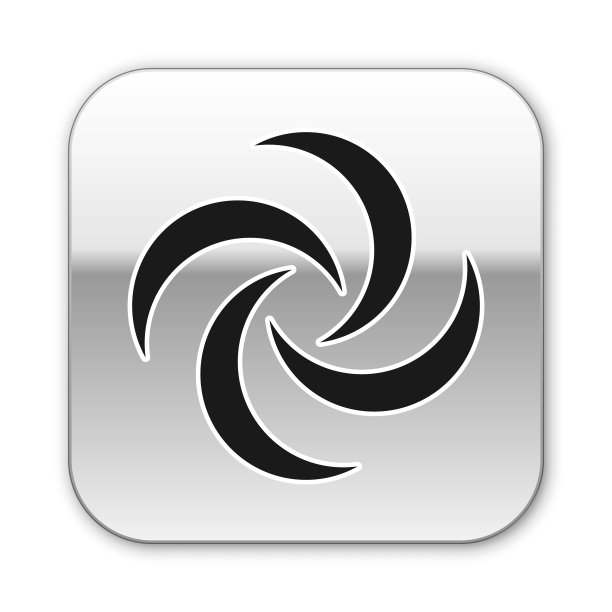 黑色龙卷风图标孤立在白色背景上图片下载