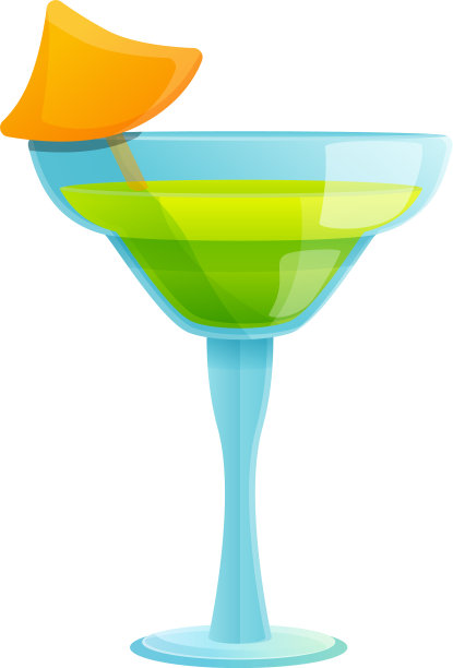 绿色沙滩伞图标卡通风格图片下载