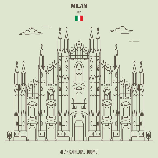 米兰大教堂图片下载