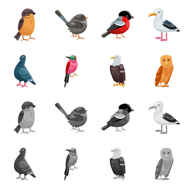 动物和野生符号集图片下载