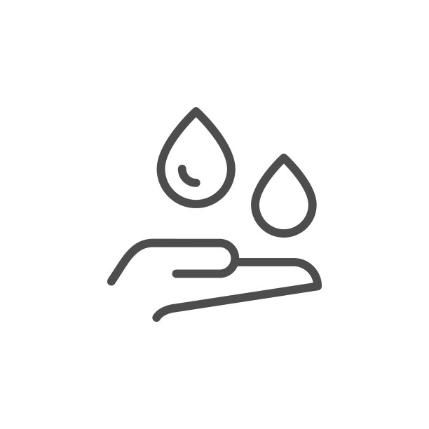 保湿洗手线轮廓图标图片下载