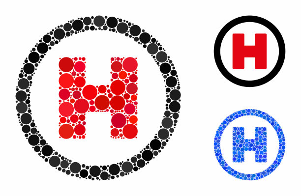 直升机降落点构图图标图片下载