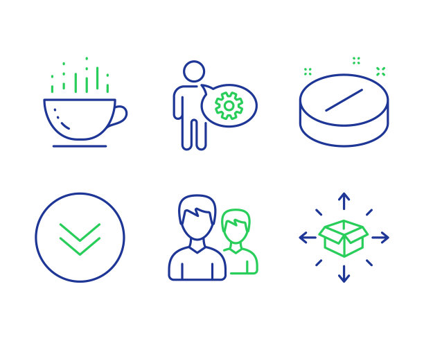 向下滚动医疗平板电脑和一对图标设置图片下载