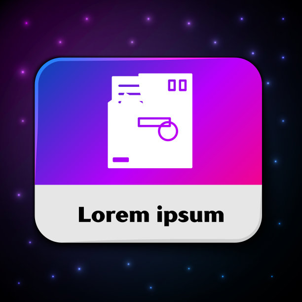 白色有序的信封图标孤立在黑色上图片下载