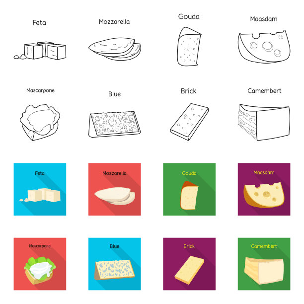 产品及牛奶符号图片下载