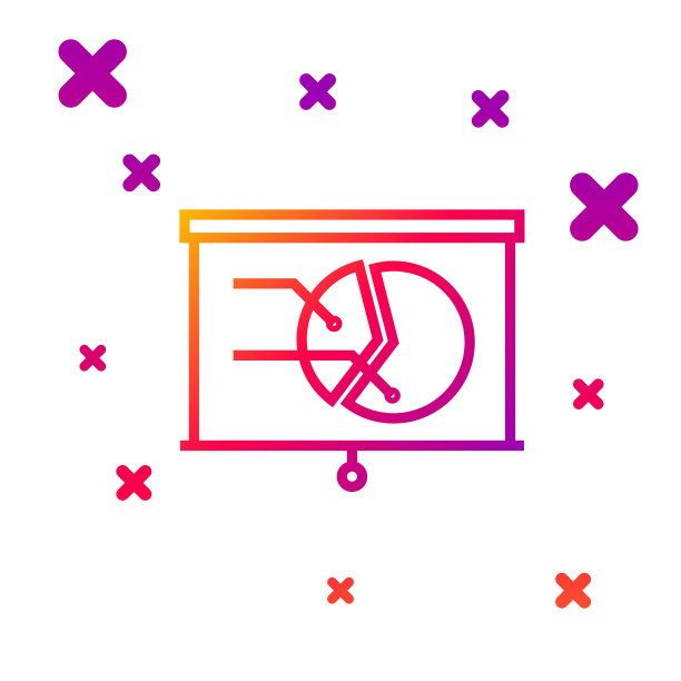 颜色线板与图形图表图标隔离图片下载