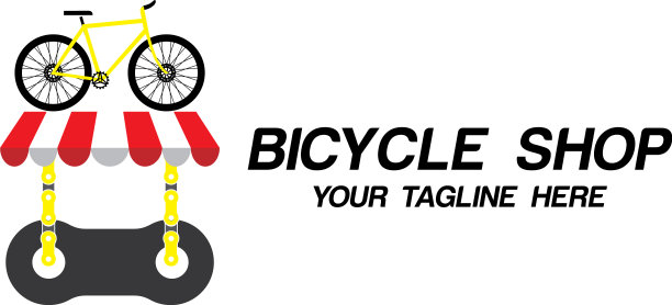自行车店的标志图片下载