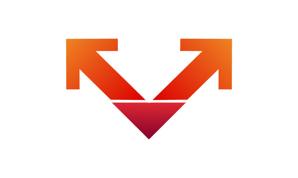 公司向上箭头图形logo设计图片下载