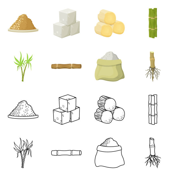 设计制作热带标志套装图片下载