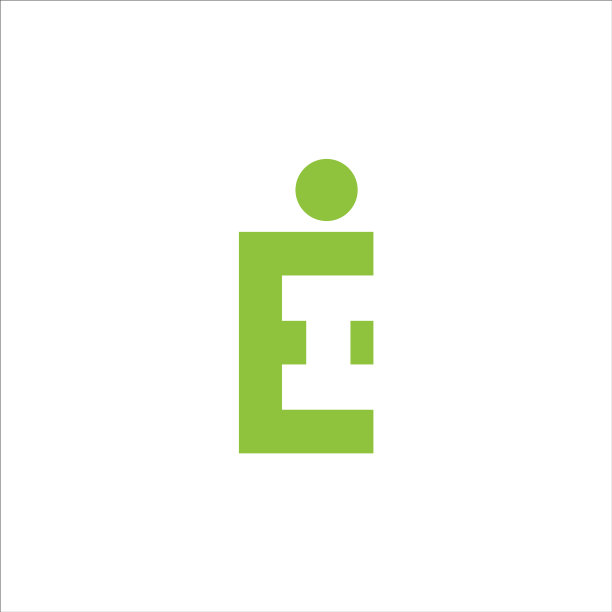 字母EI或IE的logo设计模板图片下载