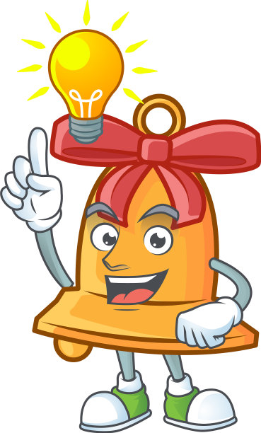 有一个可爱的卡通圣诞钟的想法图片下载