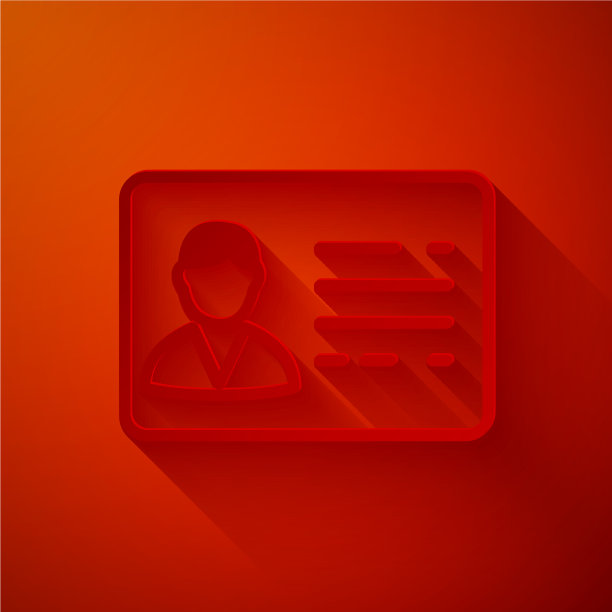 剪纸识别徽章线图标隔离图片下载