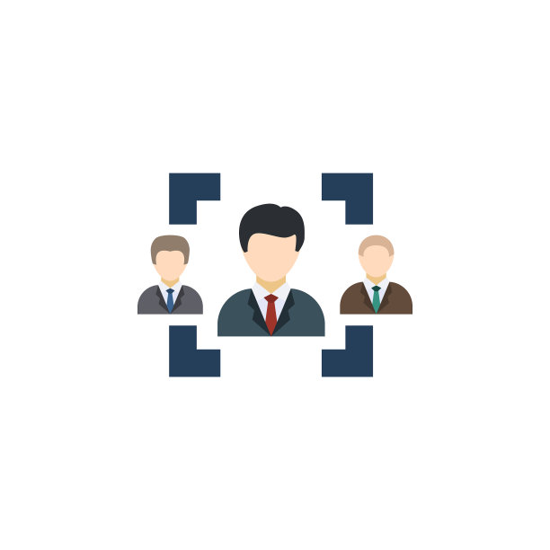 人力资源规划创意图标平面多彩图片下载