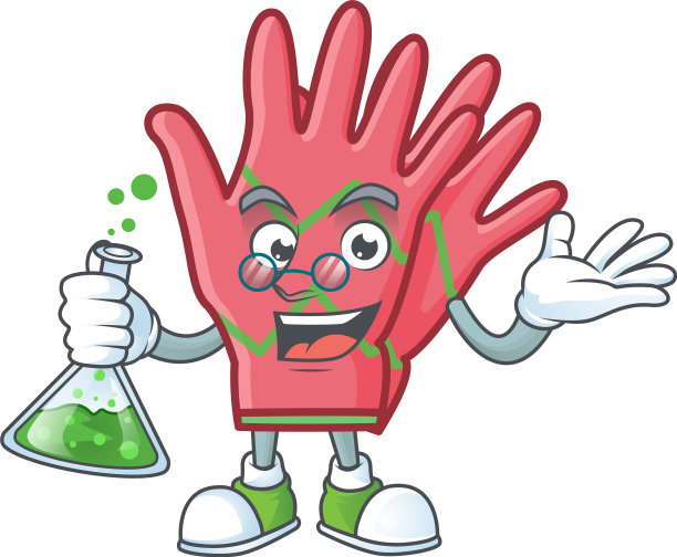 聪明的教授圣诞手套卡通人物图片下载