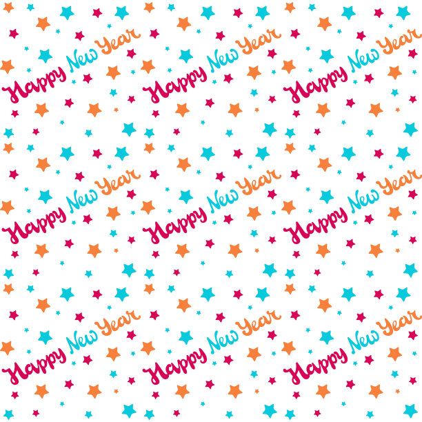 圣诞和新年背景无缝衔接图片下载