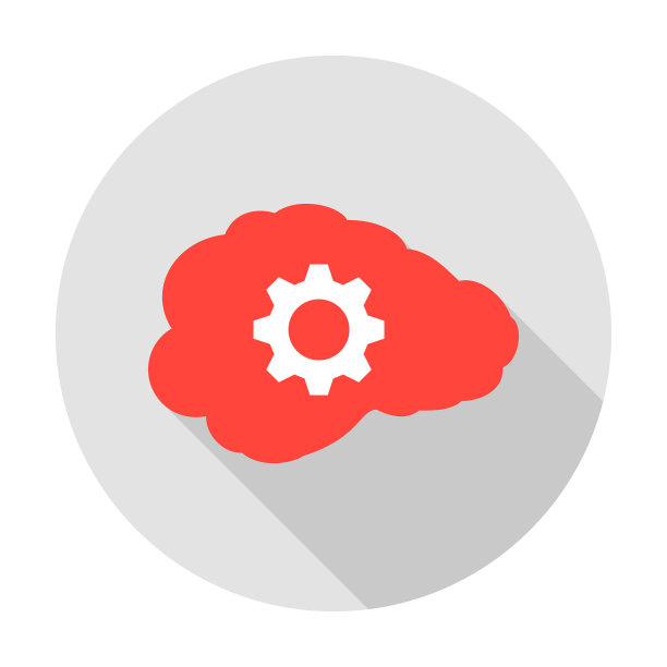 人脑齿轮圈图标图片下载