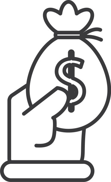 商务手拎钱袋图片下载