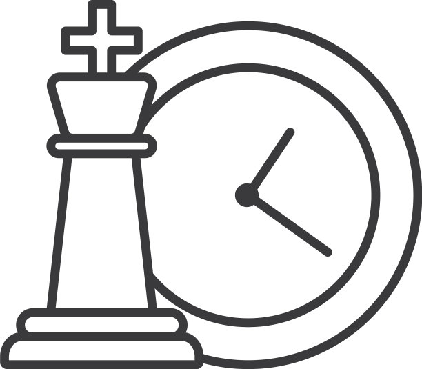 棋子游戏与时间时钟图片下载