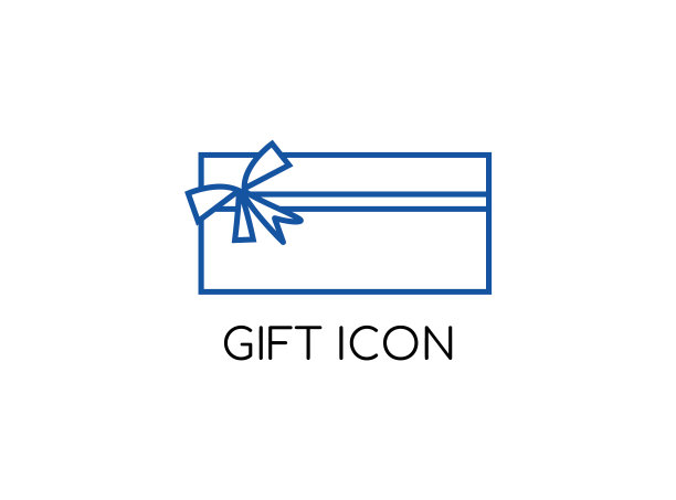 独特的丹可爱的图标礼物与现代概念图片下载