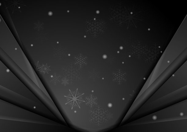 黑色抽象雪花圣诞法人图片下载
