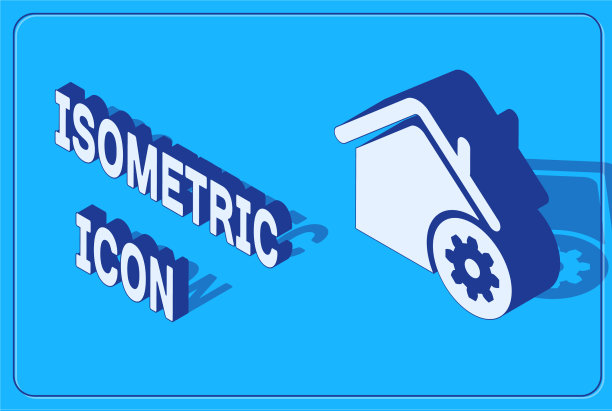 等距智能家居设置图标隔离图片下载