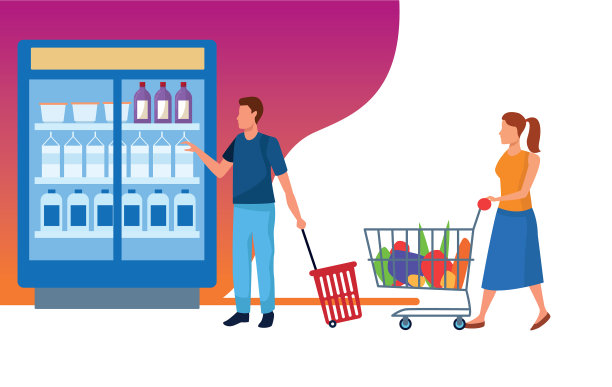 有人物的杂货店图片下载