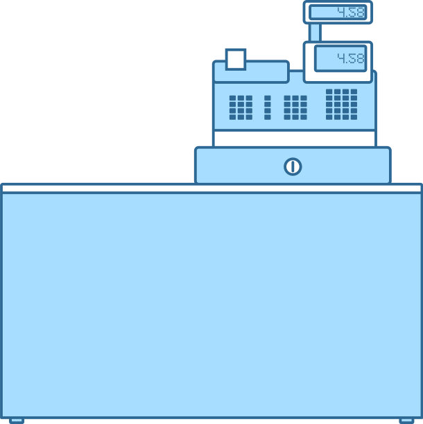 超市柜台柜台图标图片下载