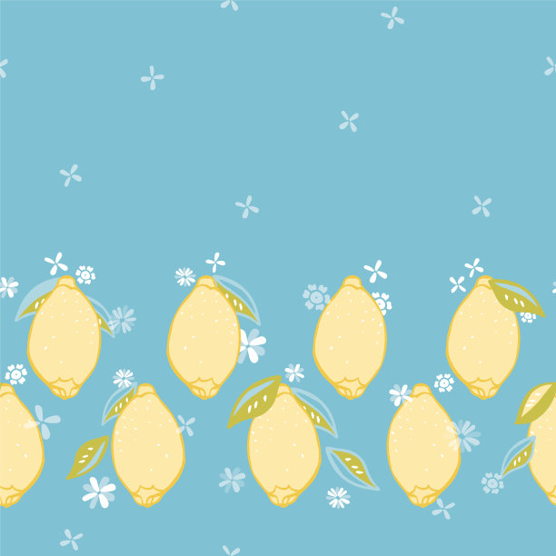 新鲜柠檬背景图案图片下载