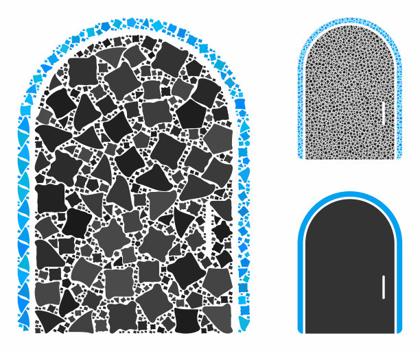 门组成图标坚固部件图片下载