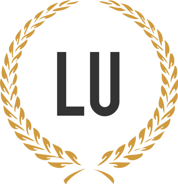 字母LU小麦奢华简约logo图片下载