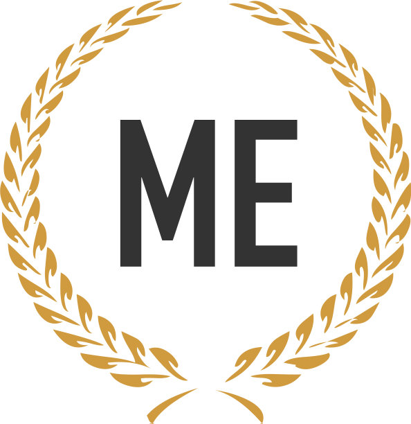 字母ME小麦奢华简约logo图片下载