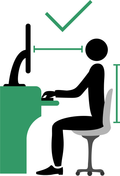 正确的背部坐姿图片下载