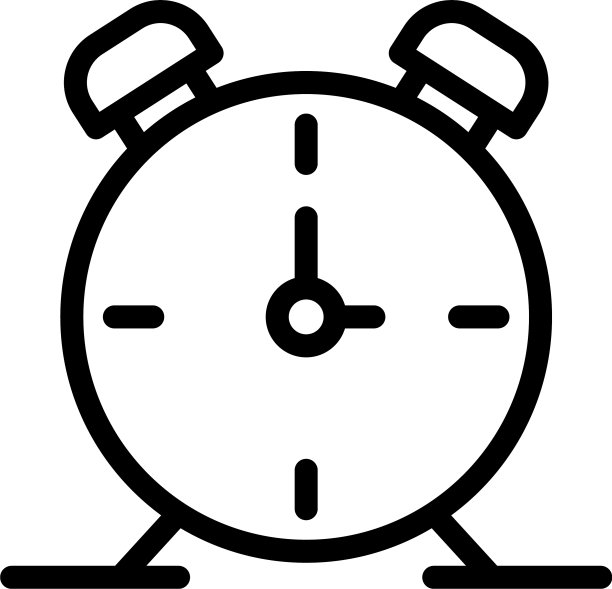 闹钟图标轮廓样式图片下载